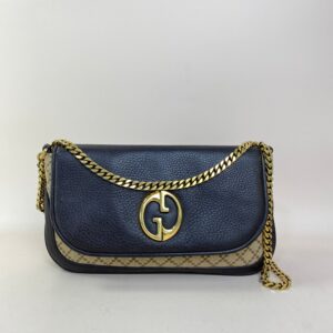 Gucci Bicolor Diamante 1973 Chain Shoulder Bag