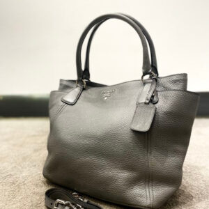 Prada Grey Vitello Daino Bag