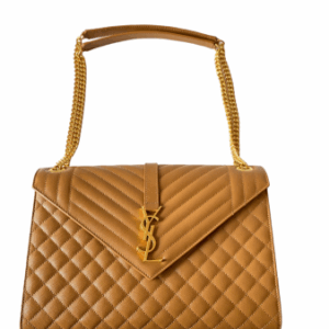 YSL Brown Monogram Classic Envelope Bag