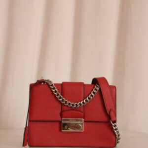 Prada Red Pattina Shoulder Bag