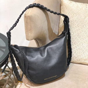 Stella Mccartney Black Zip Hobo Medium Bag