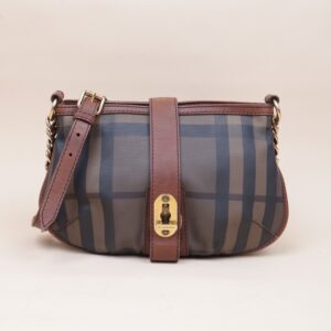 Burberry Smoked Check Shoulder Bag