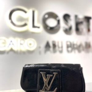 Louis Vuitton Black Vernis Sobe Clutch