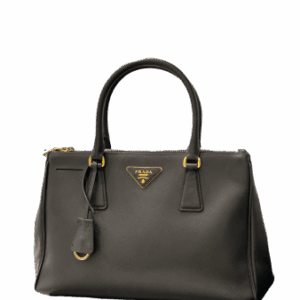 Prada Black Galleria Double Zip Small Bag