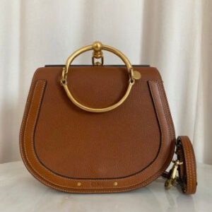 Chloe Brown Nile Bracelet Crossbody Bag
