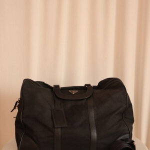 Prada Black Travel Top Handle Bag