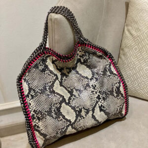 Stella Mccartney Tricolor Python Medium Bag