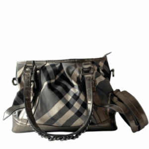 Burberry Bicolor Nylon Beat Check Bag