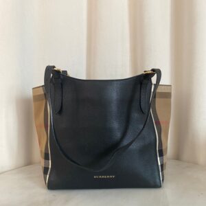 Burberry House Check Black Canterbury Shoulder Bag