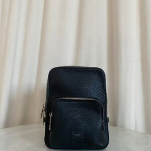 Dolce & Gabbana Black Hammered Palermo Zaino Backpack One Shoulder Bag