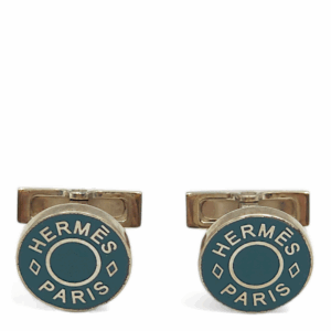 Licol 2 cufflinks Petrol Costume Jewellery, Palladium hardware