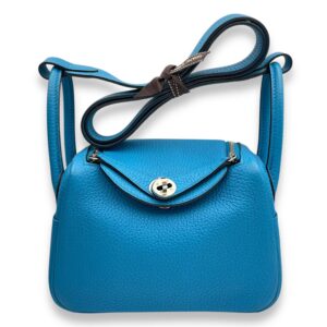 Lindy Mini Blue Frida in Clemence, Palladium hardware