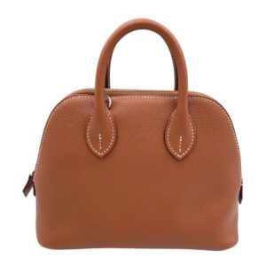 Bolide 1923 Mini Gold in Evercolor, Palladium hardware