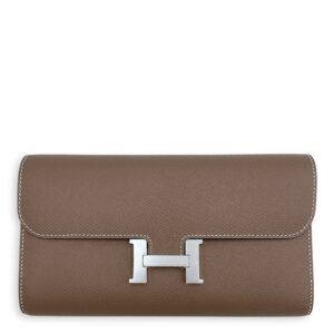 Constance To Go Etoupe Crossbody Bag in Epsom, Palladium hardware