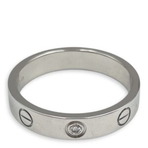 Love, Small Model 53 Ring in White Gold Hardware