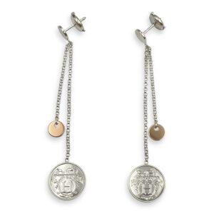 Ex Libris PM Earrings in Silver,Rose Gold Hardware