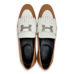 Royal Loafer 36 Beige Argile/Blanc Loafers in Nappa Leather, Palladium hardware