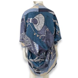 Petit H Blue/Gris Poncho