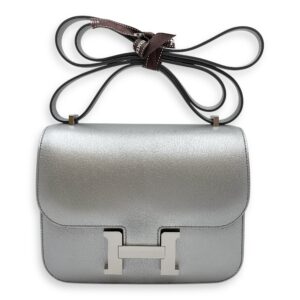 Constance Mirror 18 Argent in Chevre Chamkilight, Palladium hardware