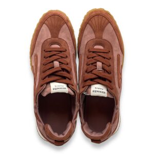 Jet 38 Rose Antique/Rouge Sepia Sneaker in Suede Leather