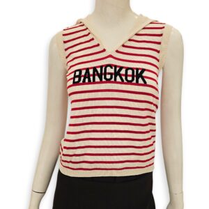 Sleeveless Top 34 Red Ready-To-Wear in Silk