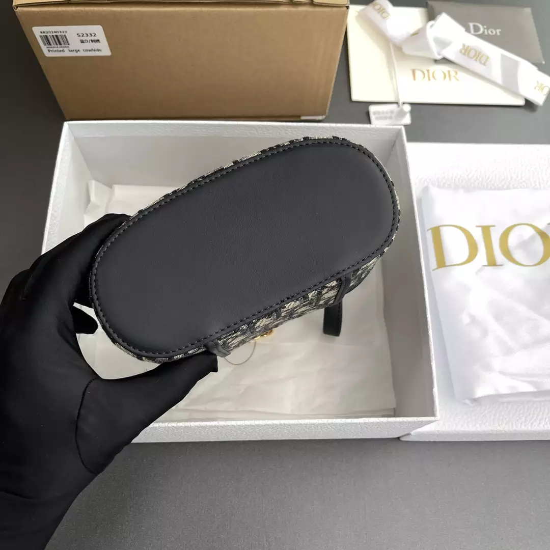 30 Montaigne Mini Vanity Case Blue Dior Oblique - Repbags.ru - Image 8