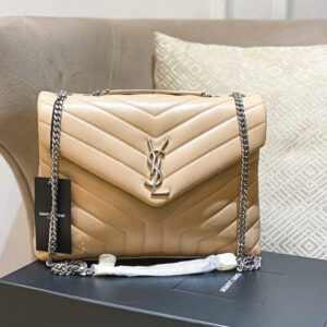 YSL Beige Loulou Flap Bag