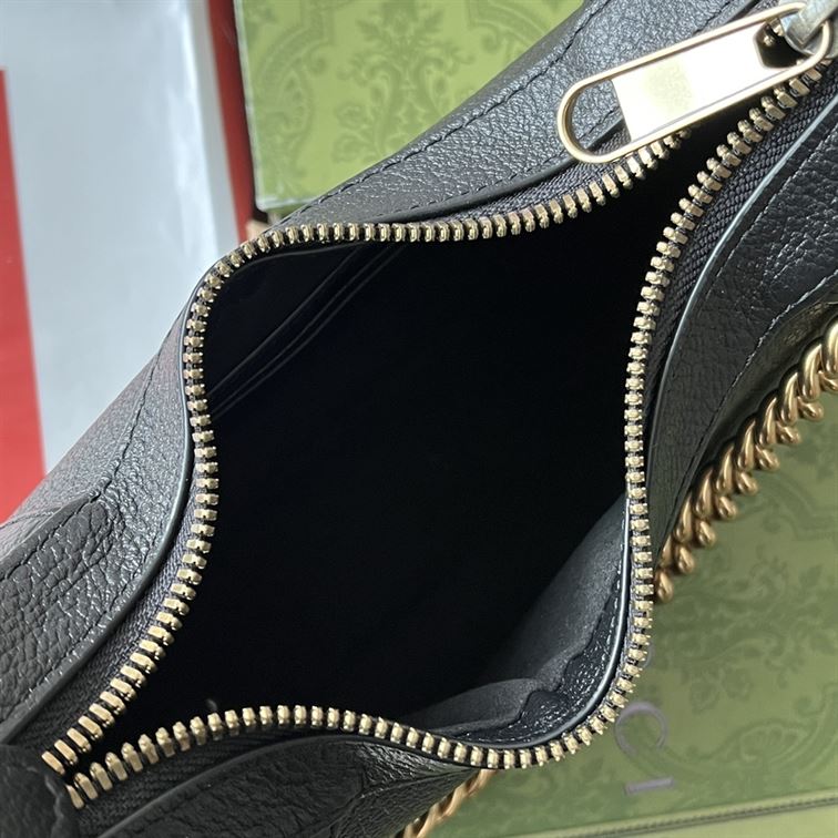 Aphrodite small shoulder bag Black soft leather - GB112 - Image 6