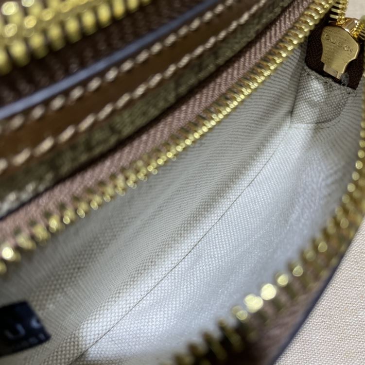 Belt bag with Interlocking G Brown leather - Image 6