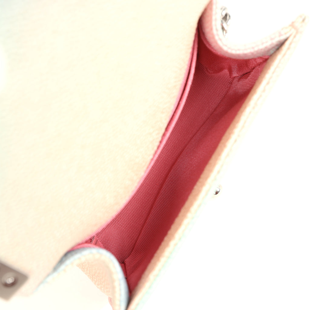 Chanel Mini "Paris-Cuba" Boy Bag Multicolored Caviar Enamel Silver Hardware - Image 9