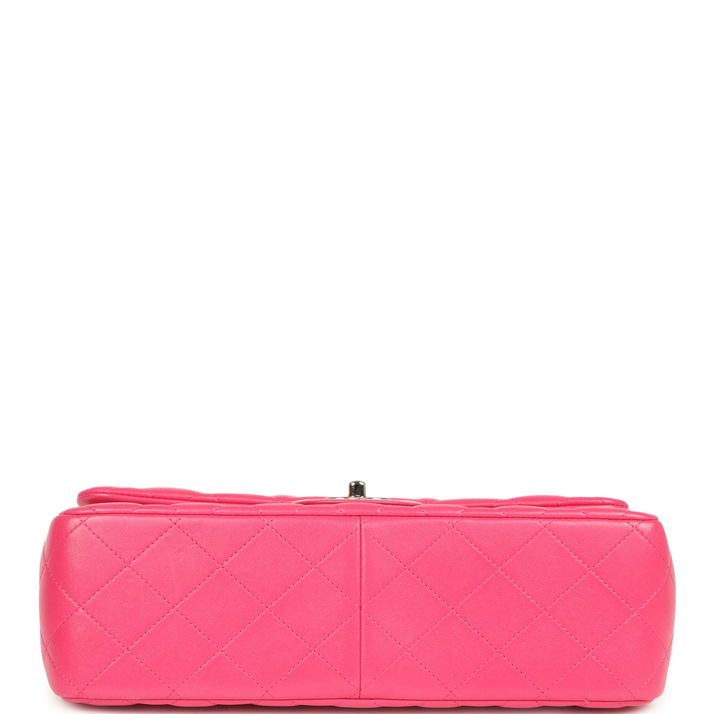 Pre-owned Chanel Jumbo Classic Double Flap Pink Lambskin Silver Hardware - Image 7