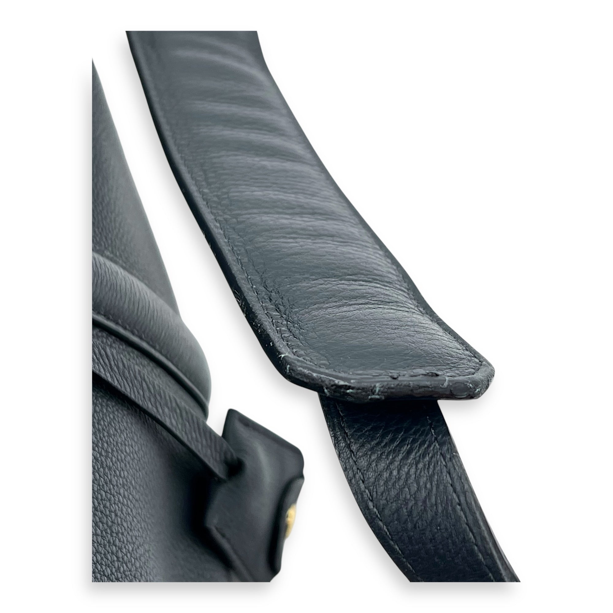 Sofia Coppola Boston Blue Top Handle Bag in Calfskin, Gold hardware - Image 15