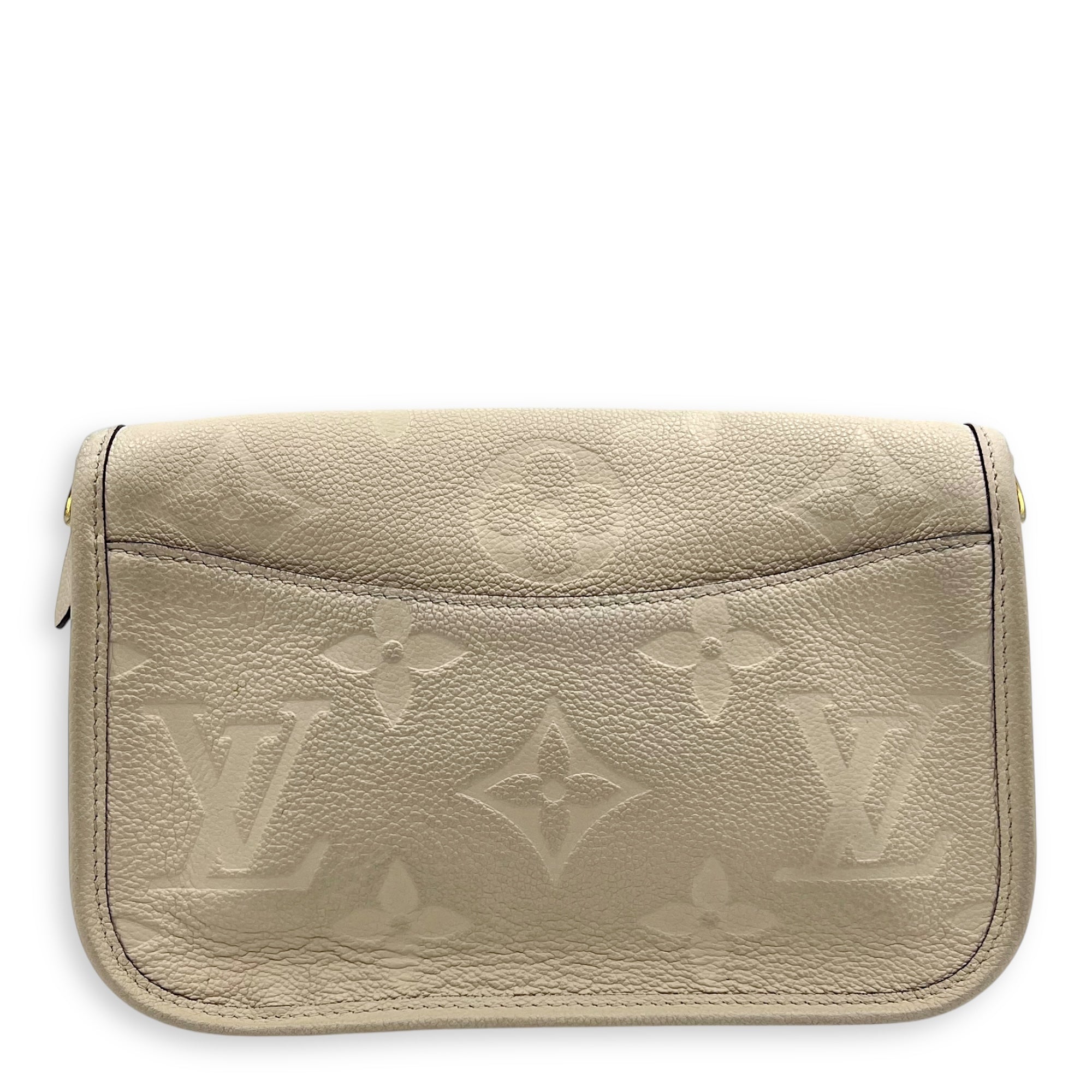 Diane Crossbody Bag Beige in Empreinte Leather, Gold hardware - Image 3