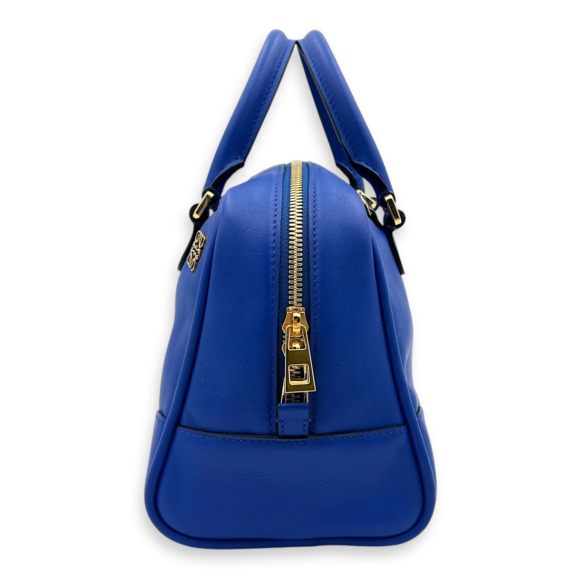 Amazona 19 Brown Top Handle Bag in Calfskin, Gold hardware - Image 4