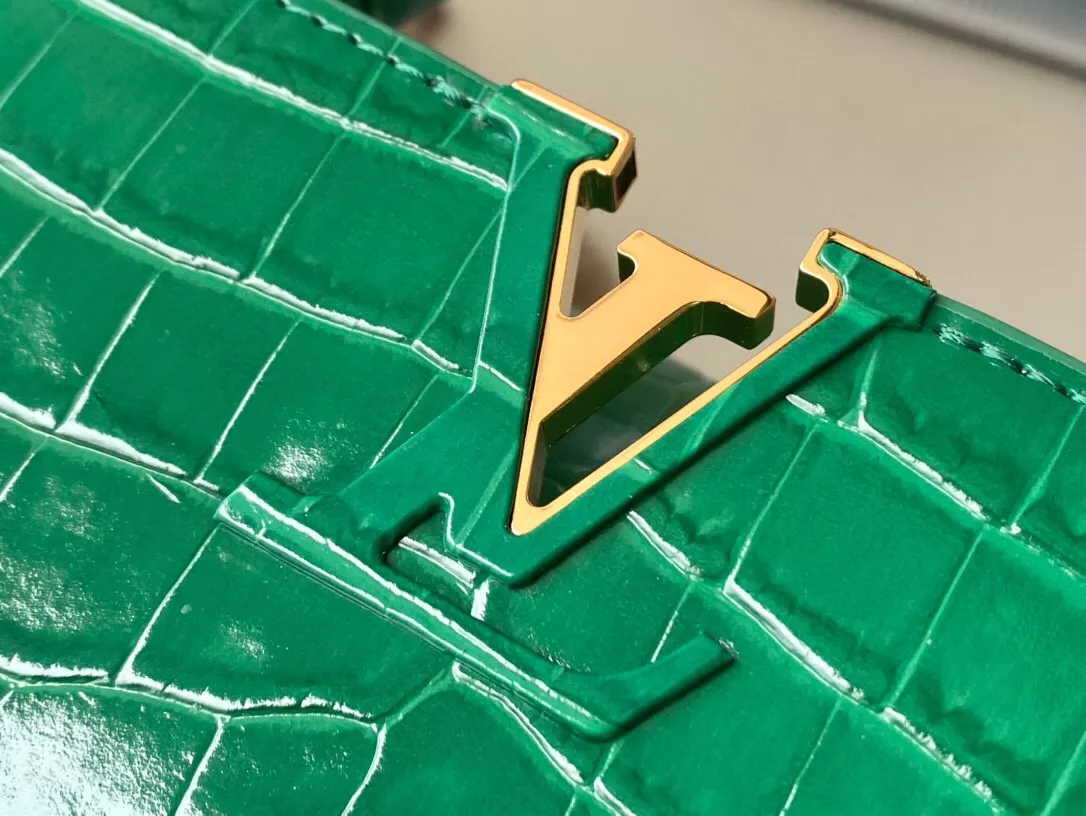 Capucines BB Crocodilien Brillant Bag - Image 6