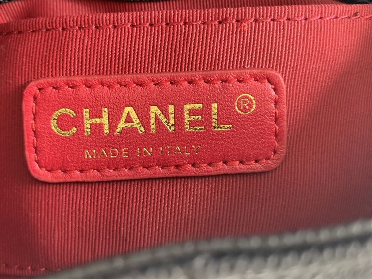 Chanel Mini Flap Bag Black Shiny Calfskin - Image 6