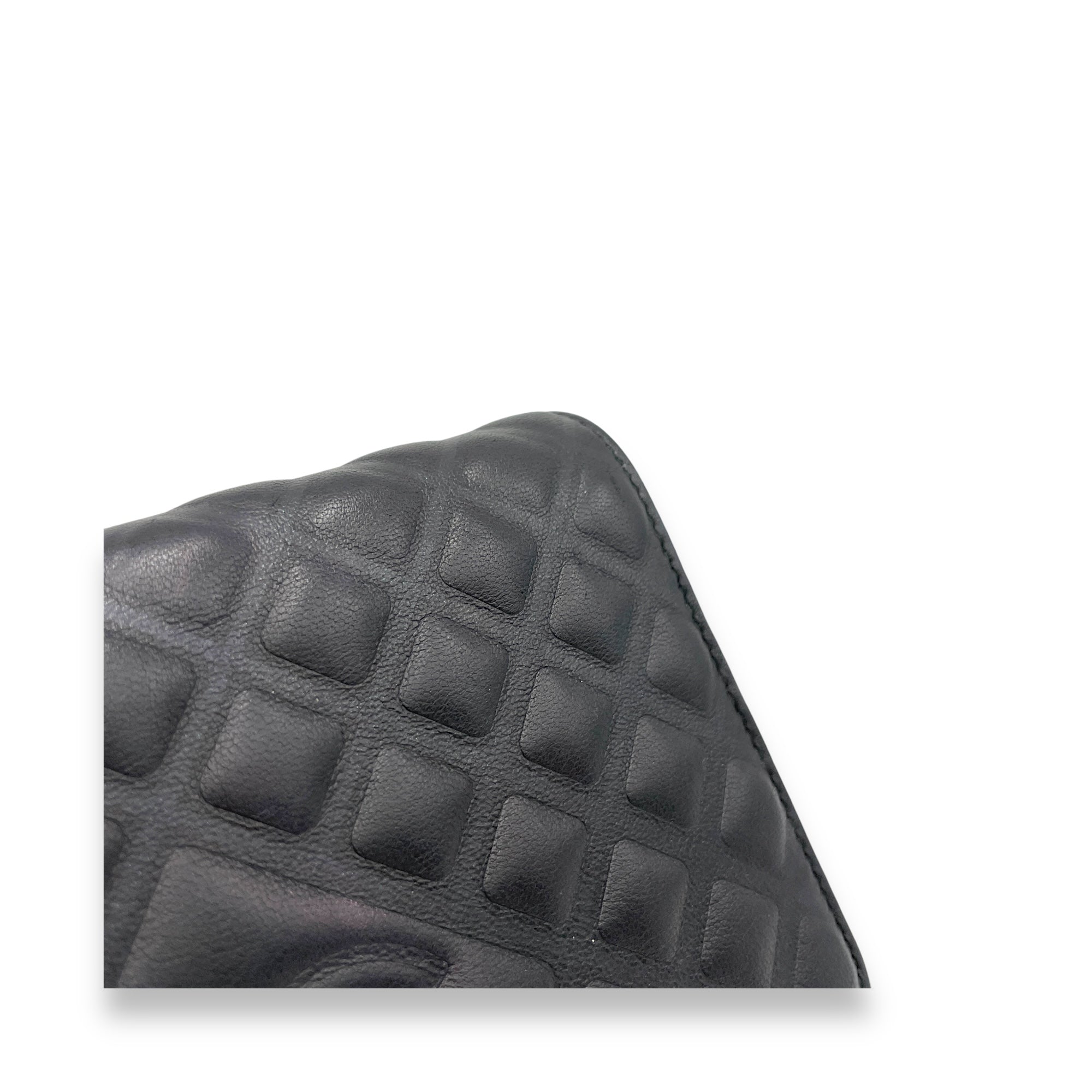 CC Black Wallet On Chain in Lambskin, Silver hardware - Image 10