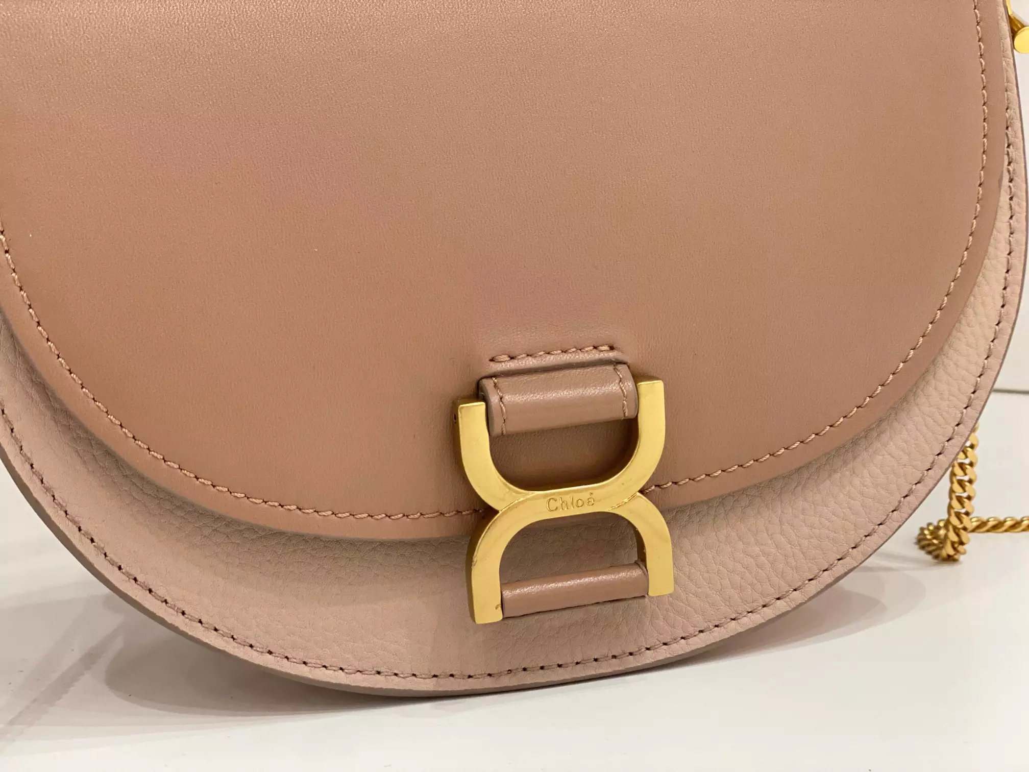 Chloé Marcie Chain Flap Bag in Woodrose - Repbags.ru - Image 8