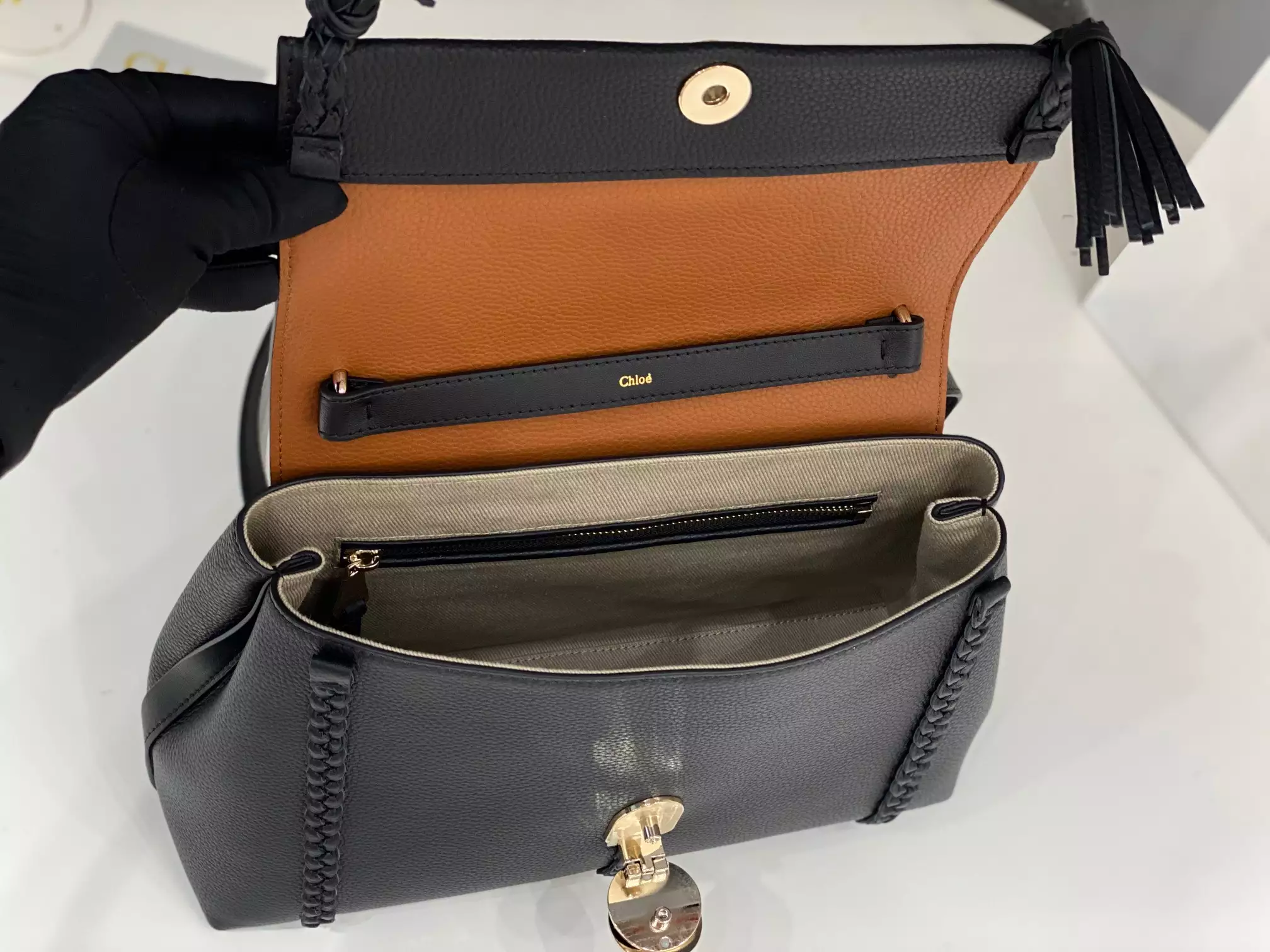 Chloé Penelope Medium Black Leather - Repbags.ru - Image 8