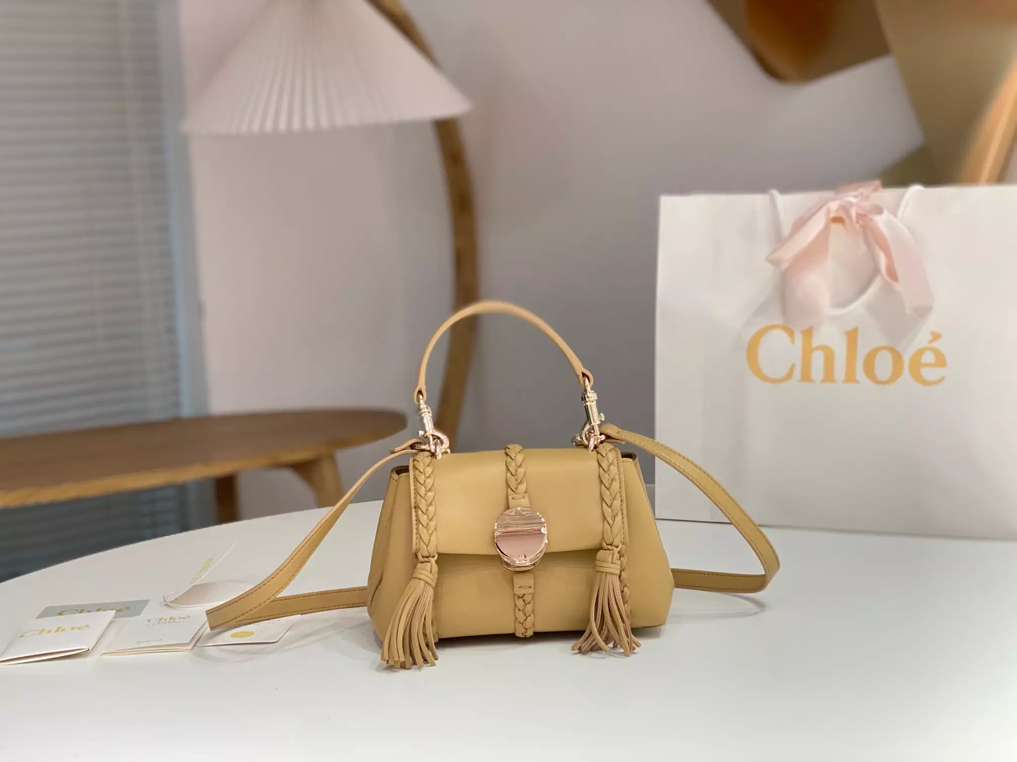 Chloé Penelope Mini Soft Softy Yellow Leather - Repbags.ru - Image 3