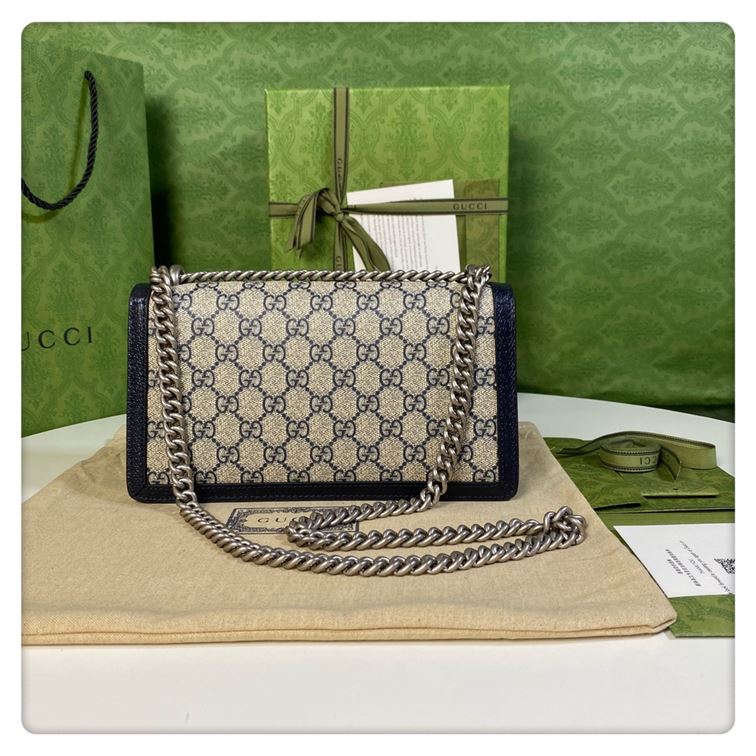 Dionysus GG small shoulder bag Beige and blue - Image 4