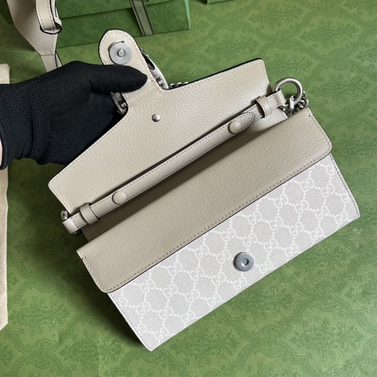 Dionysus small shoulder bag Beige and white - Image 11