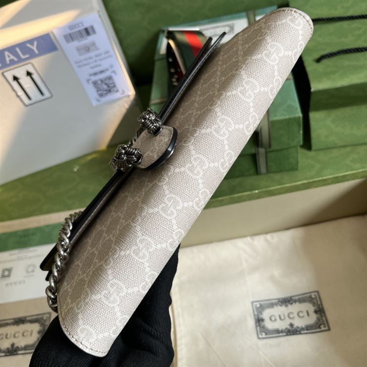 Dionysus small shoulder bag Beige and white - Image 6