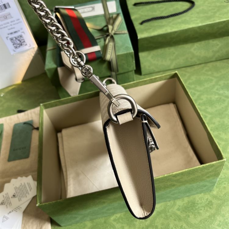 Dionysus small shoulder bag Beige and white - Image 10