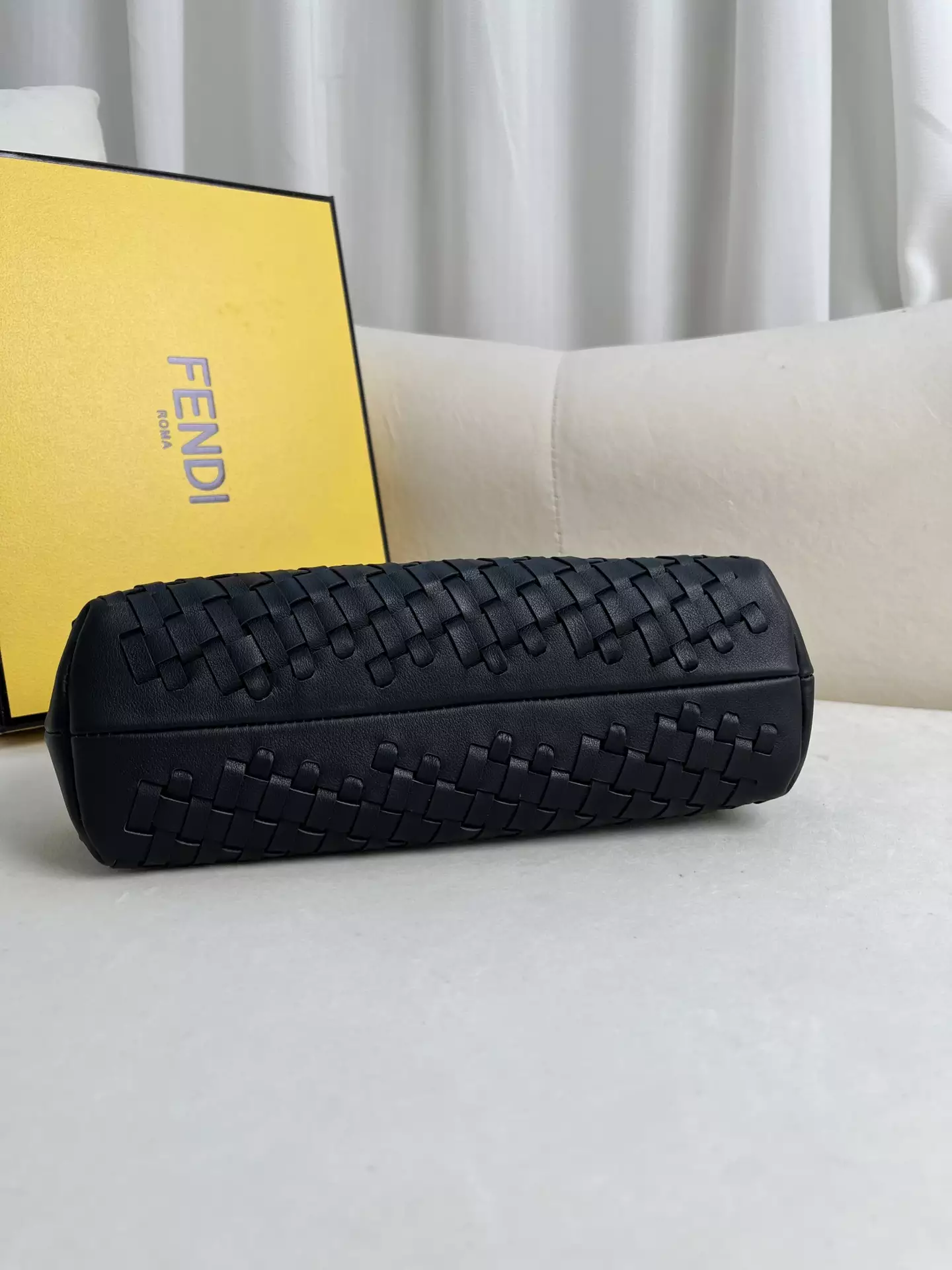 Fendi First Small Black Interlaced Leather Bag - Repbags.ru - Image 8