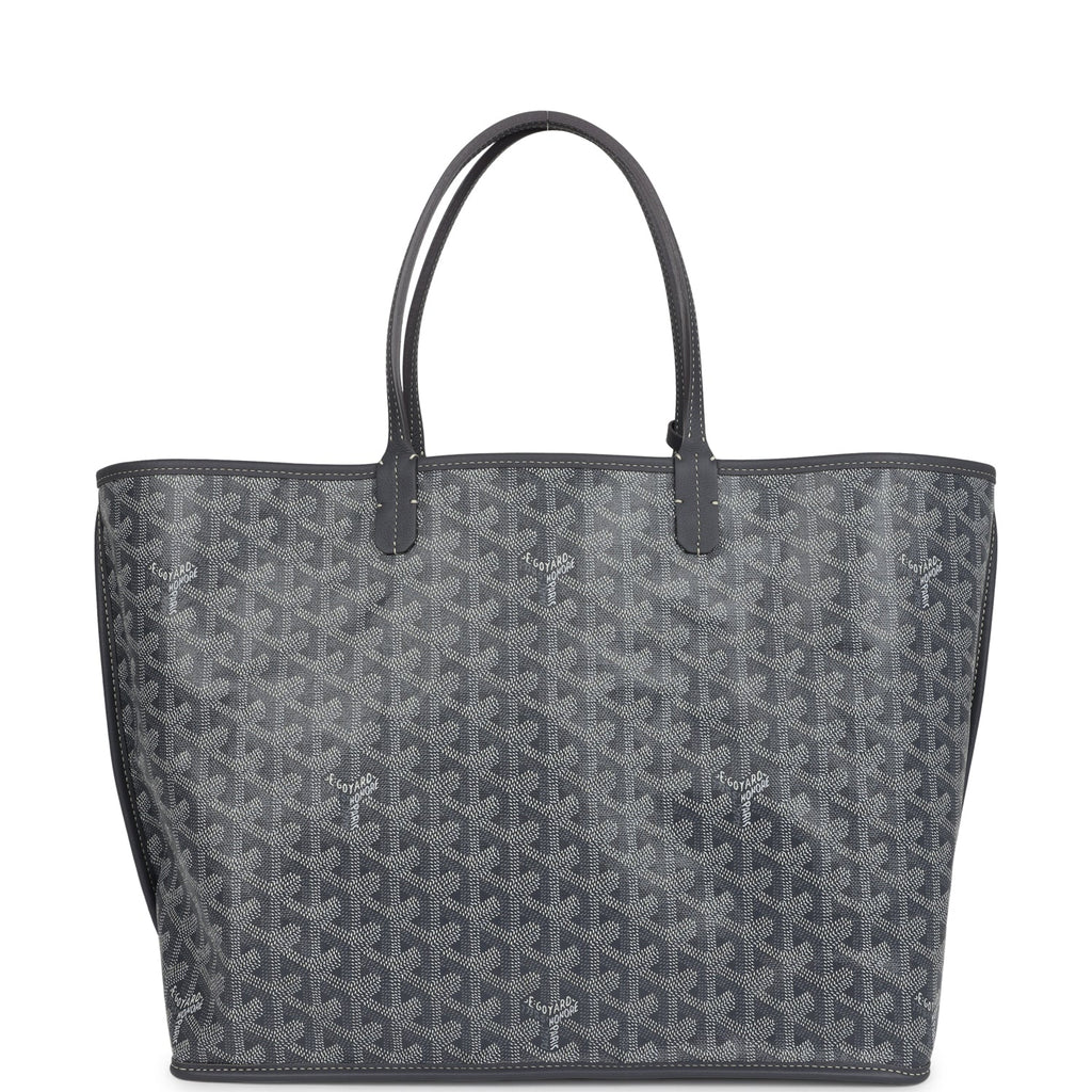 Goyard Goyardine Grey Anjou PM Embroidered Elephant Tote Palladium Hardware - Image 5