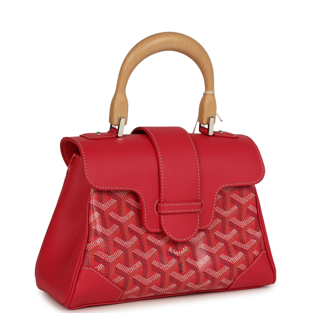 Goyard Goyardine Canvas Fuchsia Soft Saigon Mini Palladium Hardware - Image 3