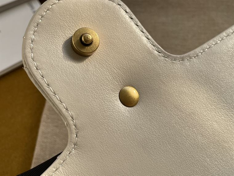 GG Marmont leather super mini bag White - Image 10