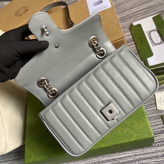 GG Marmont small shoulder bag Dark grey - Image 6