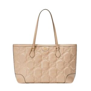 GG Matelassé leather medium tote Beige - GB041